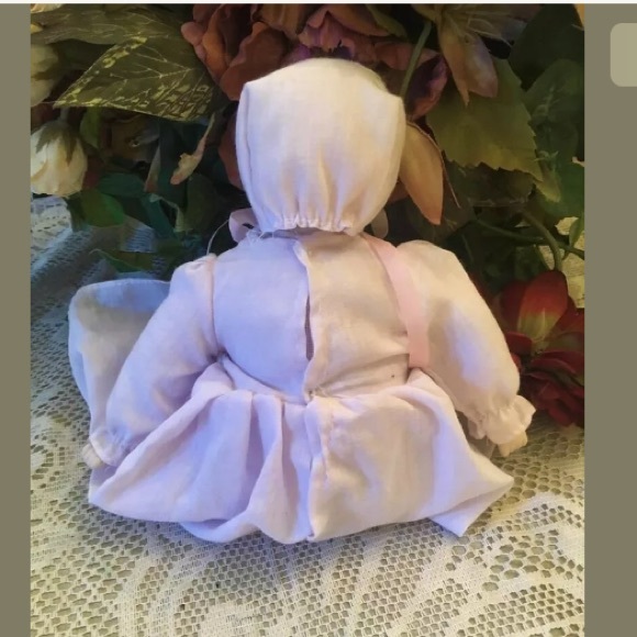 Vtg Porcelain Bisque Doll Baby Handmade Clothes - Picture 8 of 8